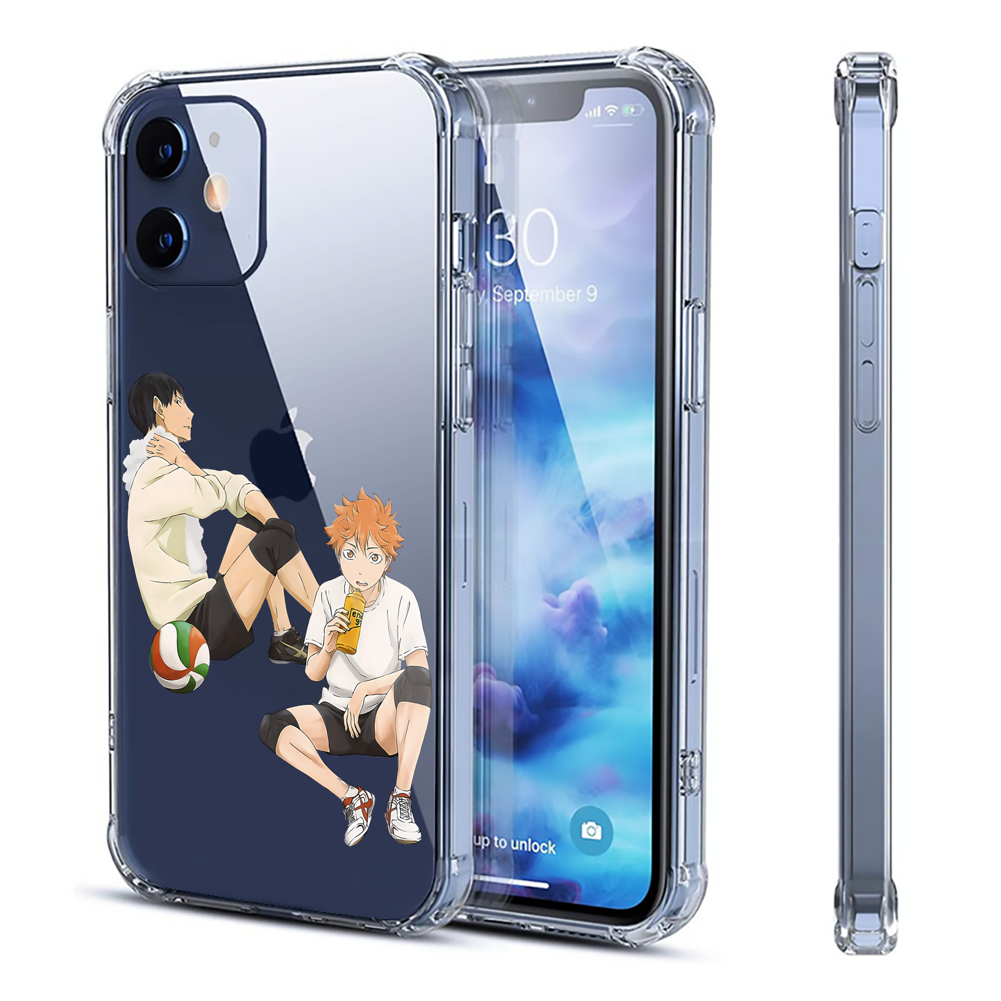 （画像用） ハイキュー!! Haikyu!! 【iPhone 12シリーズ対応】透明スマホケース（クリアソフトケース）
